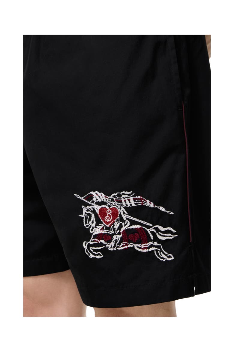 Heart Knight Cotton Shorts, Alternate, color, Black
