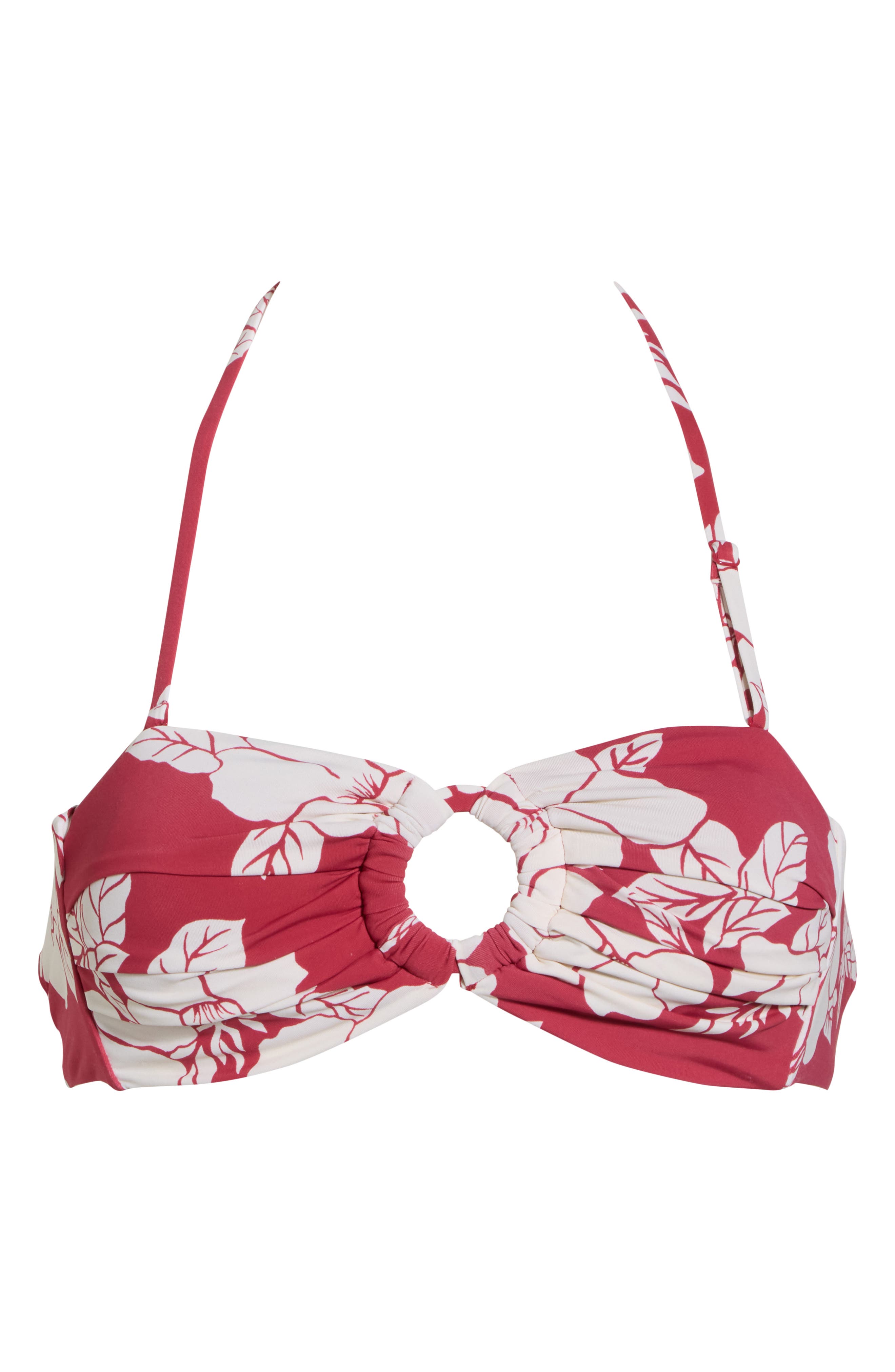 Roxy Hibiscus Hideaway Ring Bandeau Bikini Top