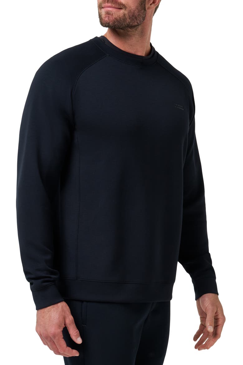 Fibercloud Crewneck Sweatshirt, Alternate, color, BLACK