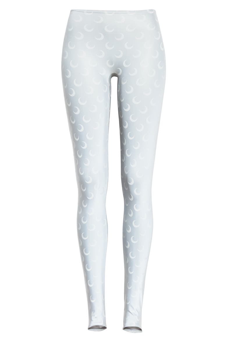 Moon Print Jersey Stirrup Leggings, Alternate, color, REFLECT / ALL OVER MOON GREY