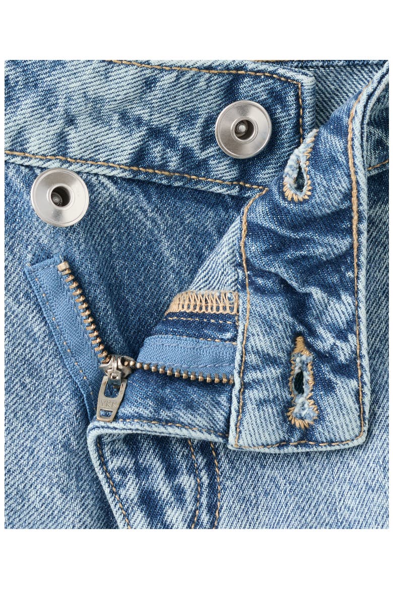 Low Waist Mini Jeans Shorts, Alternate, color, MEDIUM BLUE