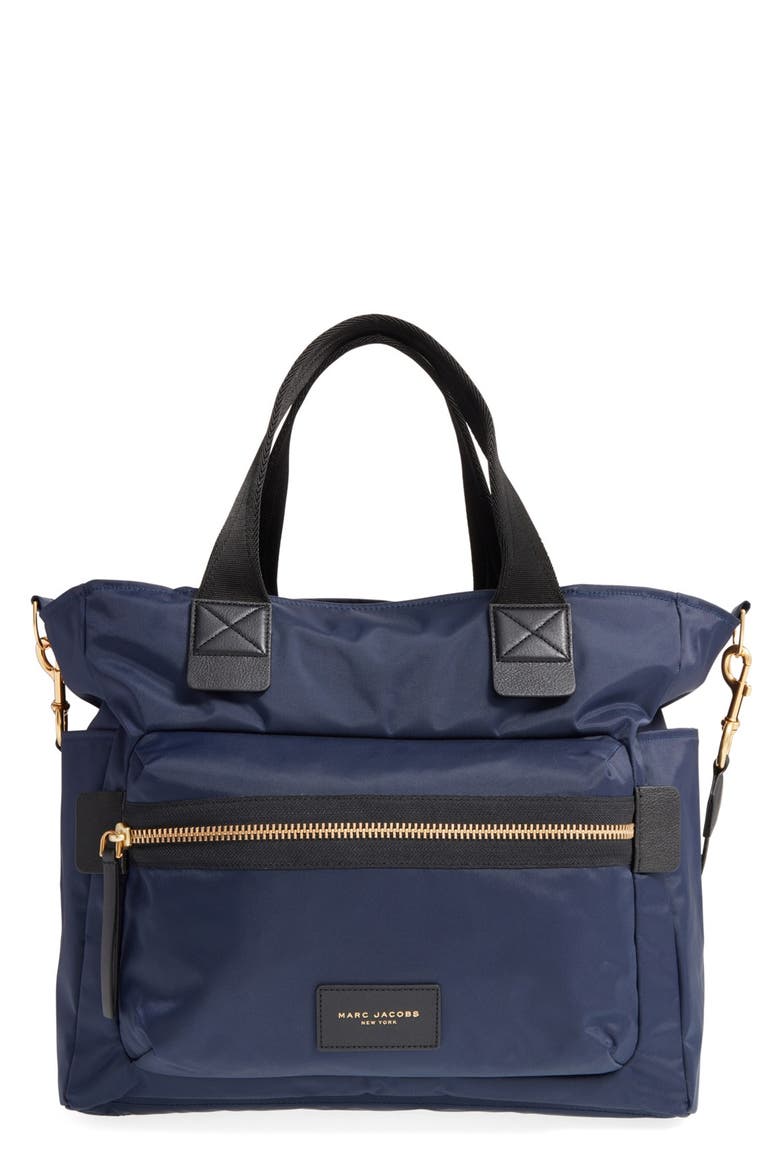 'Biker' Nylon Baby Bag, Main, color, MIDNIGHT BLUE