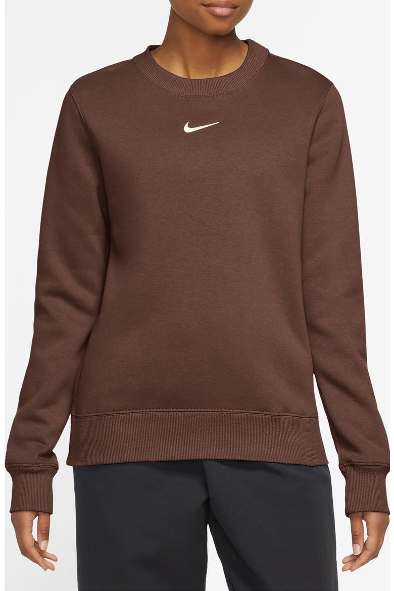 Sportswear Phoenix Fleece Sweatshirt, Main, color, FAUNA BROWN/ SAIL