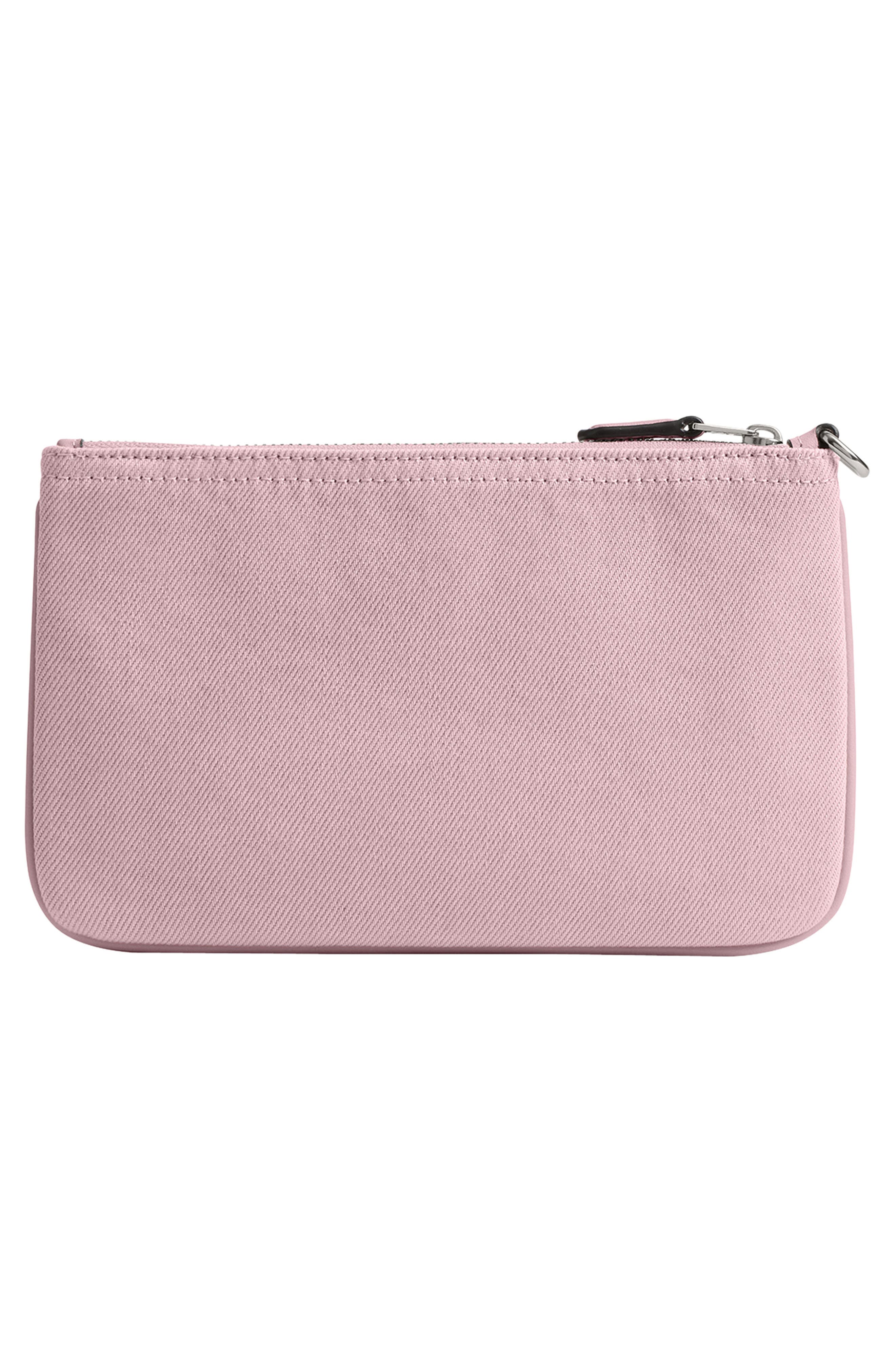 Small Essential Denim Wristlet, Alternate, color, BALLERINA