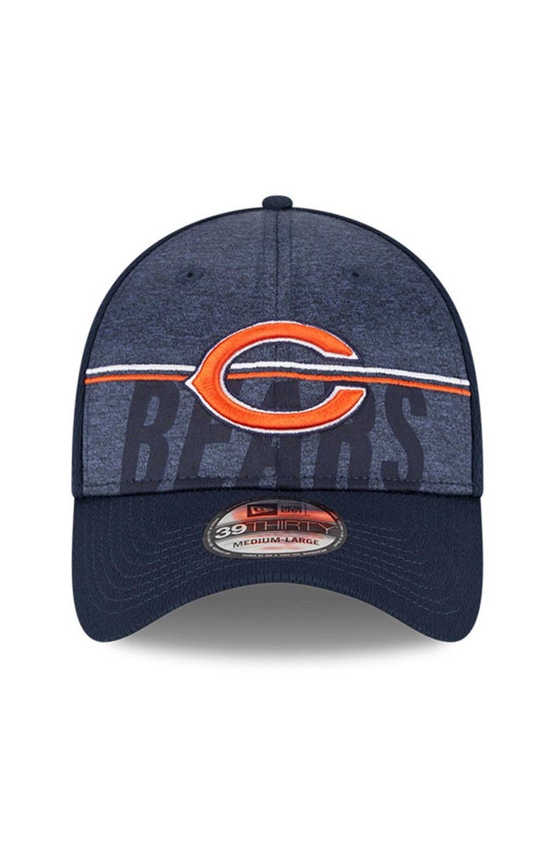 New Era Men's New Era Navy Chicago Bears 2023 NFL Training Camp Primary Logo 39THIRTY Flex Fit Hat, Alternate, color, Navy