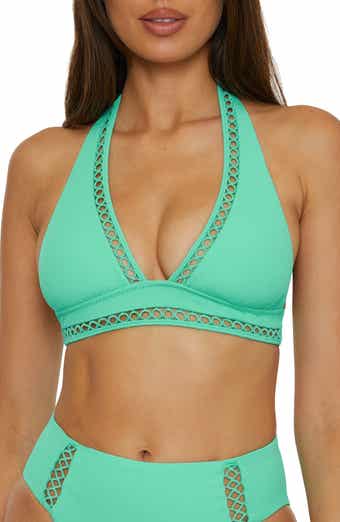 Becca Modern Edge Halter Bikini Top