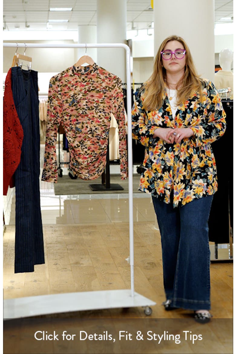 Ikat Tiny Flowers Jersey Top video