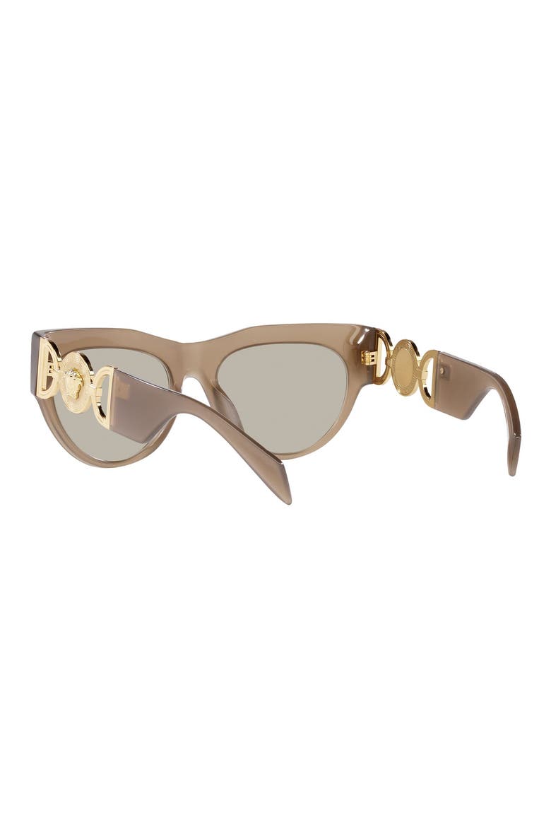 56mm Cat Eye Sunglasses, Alternate, color, OPAL BROWN