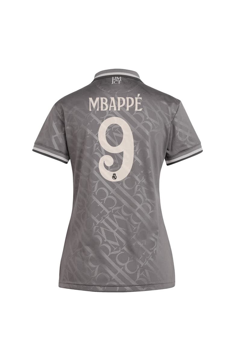 adidas Originals Women's adidas Originals Kylian Mbappé Charcoal Real Madrid 2024/25 Third Replica Player Jersey, Alternate, color, 