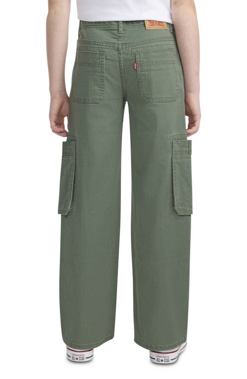 Levi's Kids' Wide Leg Cargo Pants In Green