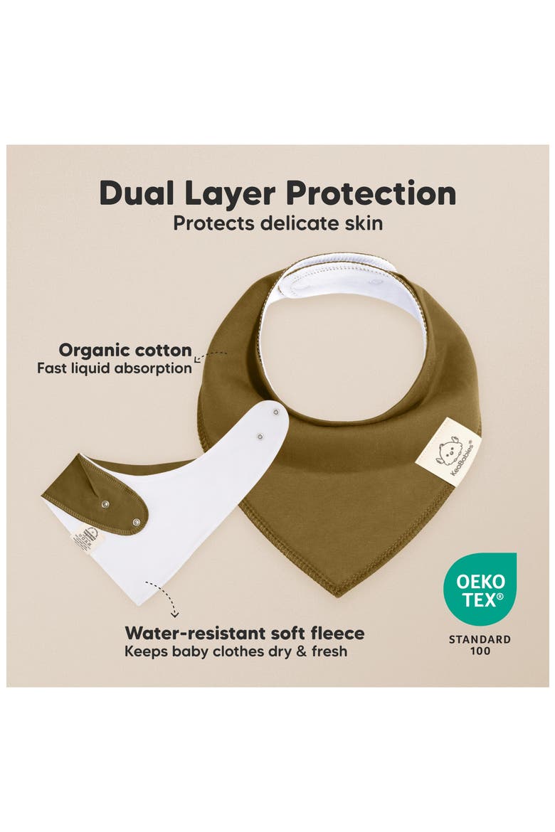 8-Pack Organic Bandana Bibs, Alternate, color, Basics