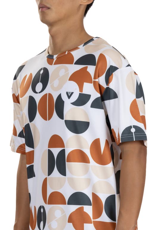 Vast Aqua Terra Copy Camo Performance Graphic T-shirt In Tan Multi