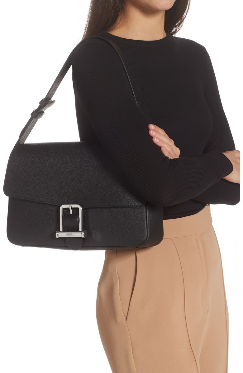 BOSS Kristin Leather Shoulder Bag, Alternate, color,