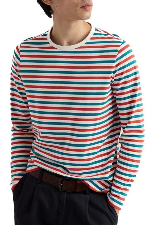 Sailor Stripe Long Sleeve Organic Cotton T-Shirt