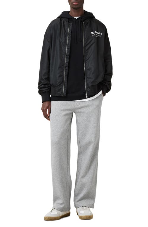 Allsaints Carson Regular Fit Sweatpants In Grey Marl