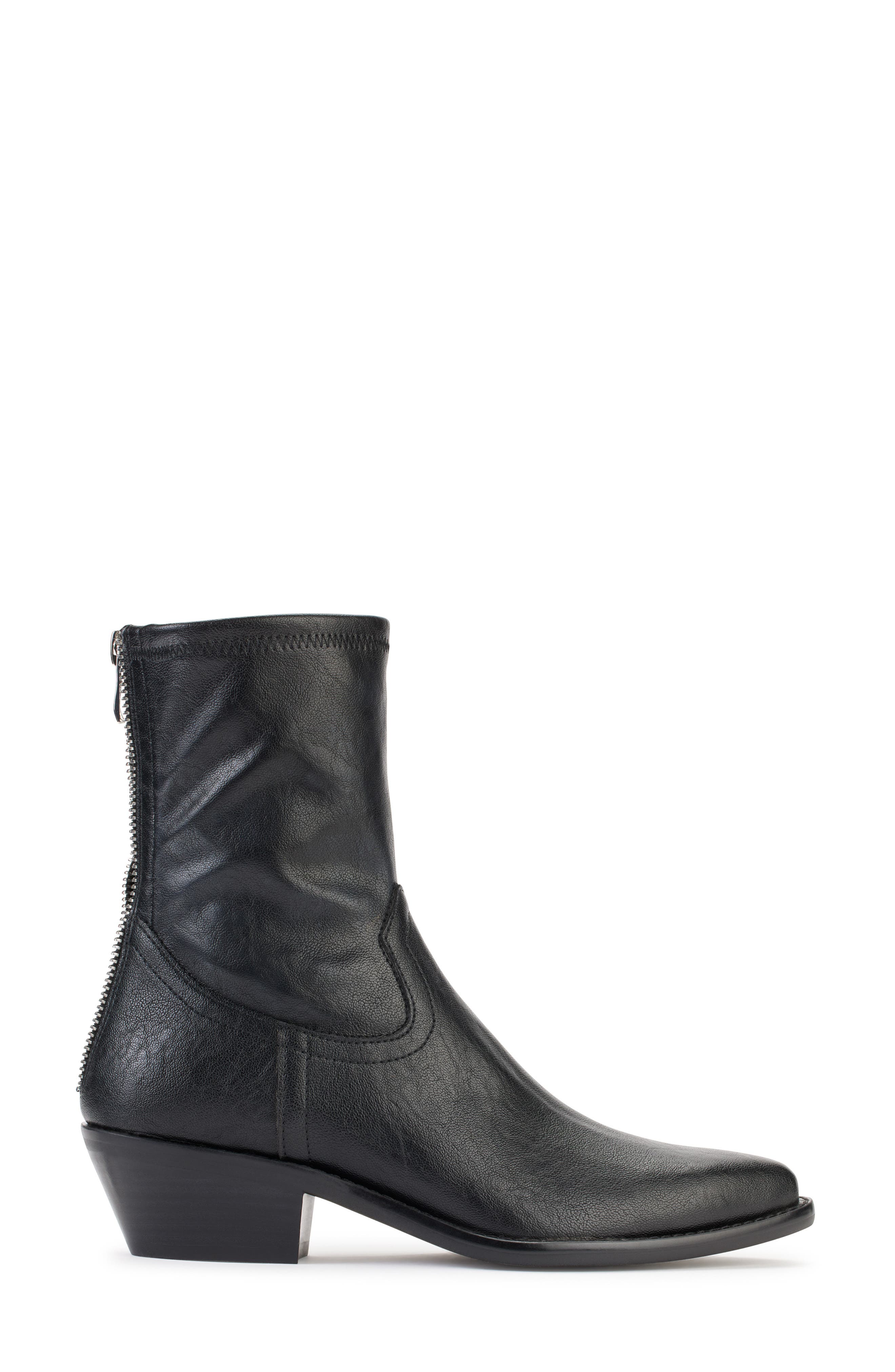 DKNY Pointed Toe Bootie, Alternate, color, Black