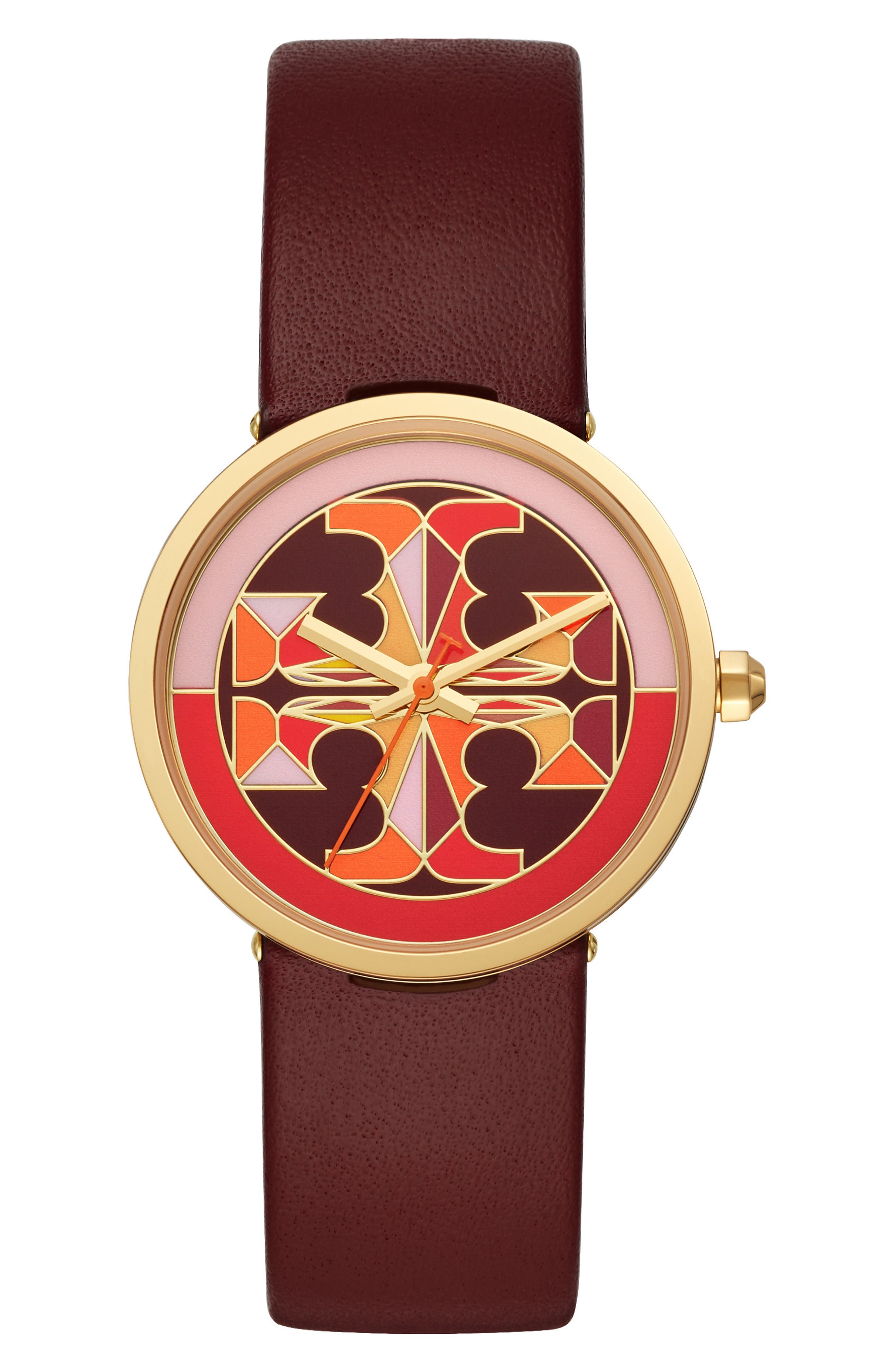 Tory Burch Reva Leather Strap Watch, 36mm (Women) | Nordstromrack