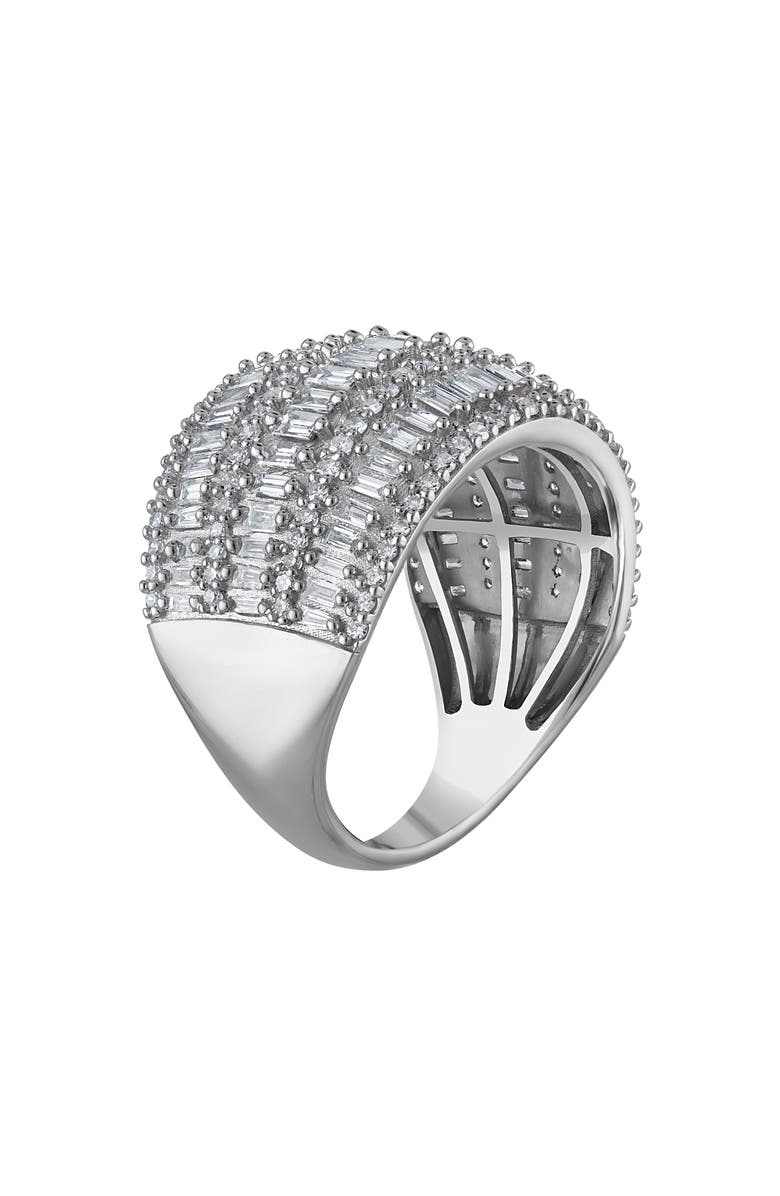 FZN Sterling Silver Lab Grown Diamond Ring, Alternate, color, White