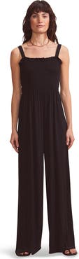 Ro&Zo Shirred Bodice Jersey Jumpsuit