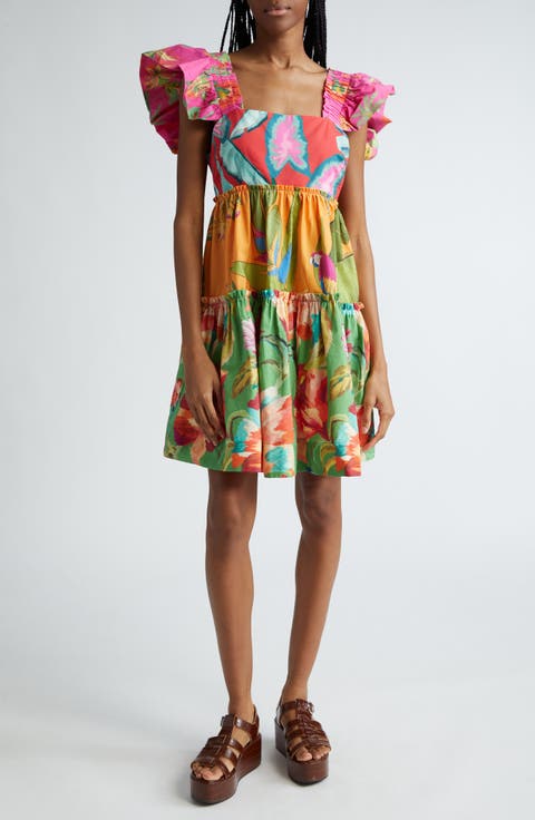 Foliage Mix Minidress
