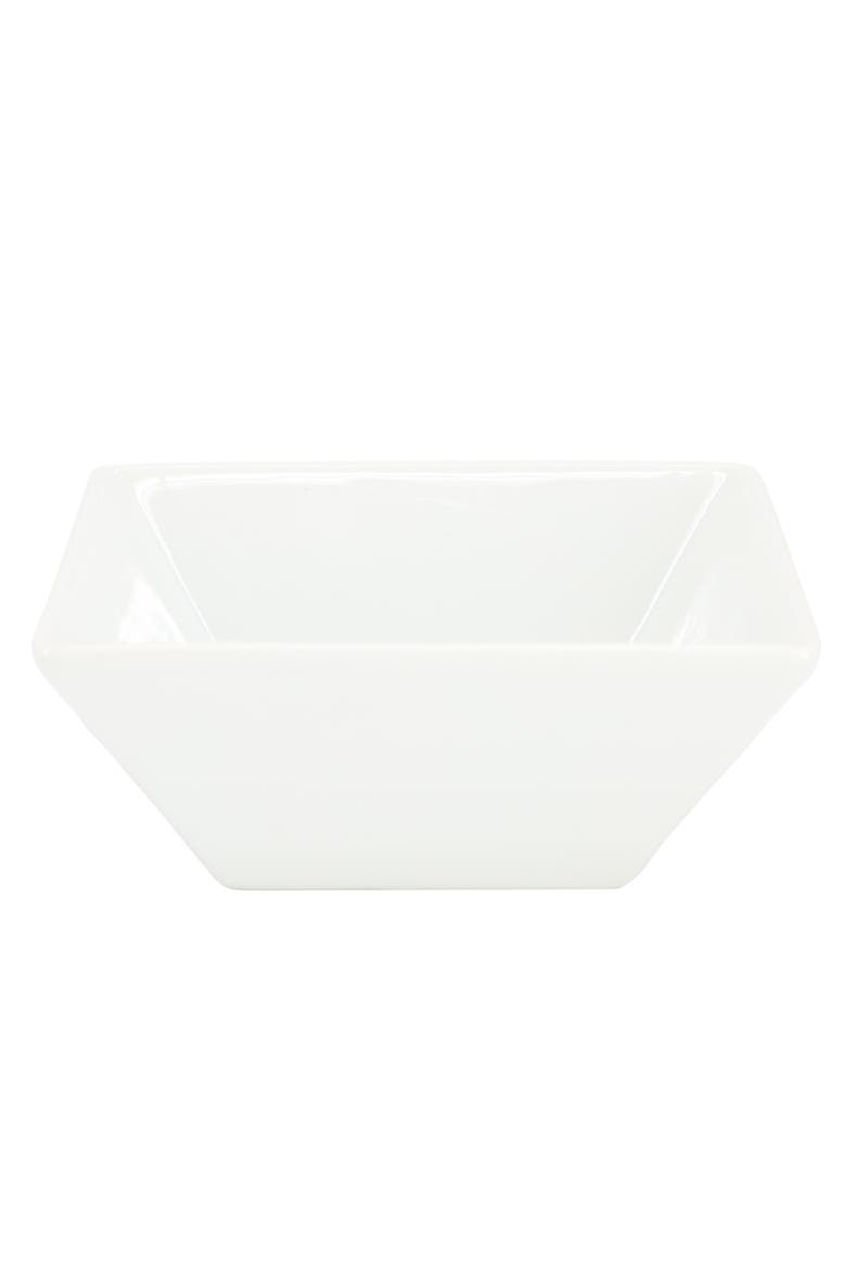 Simply White 6 Piece 26oz Fine Ceramic Square Soup Bowl Set, Alternate, color, White