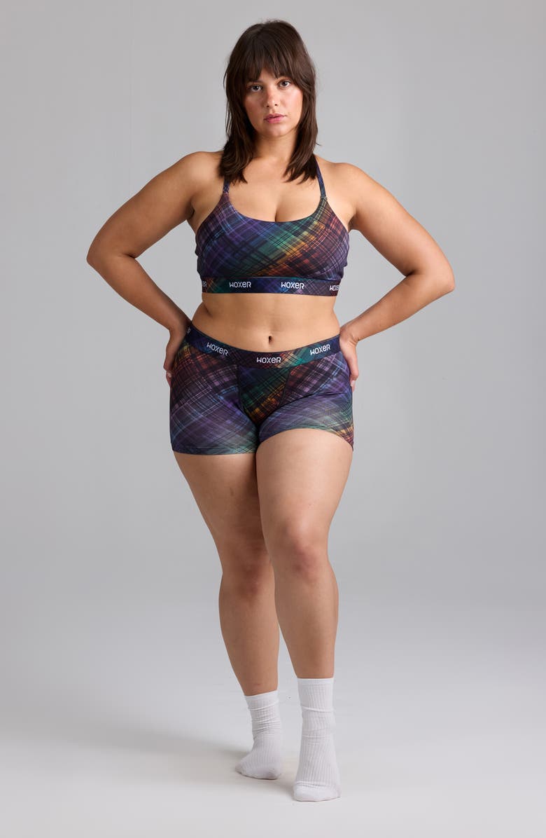 Woxer Star Ultrasoft 3-Inch Boxer Briefs, Alternate, color, Pride Plaid