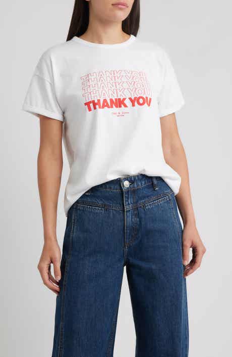 rag & bone Thank You Boxy Graphic T-Shirt