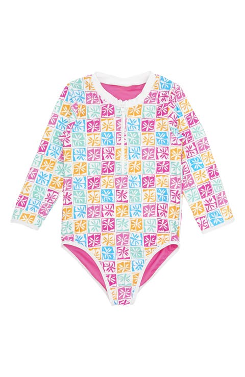 Kids' Sun Seeker UPF 50+ One-Piece Rashguard Swimsuit (Toddler & Big Kid)
