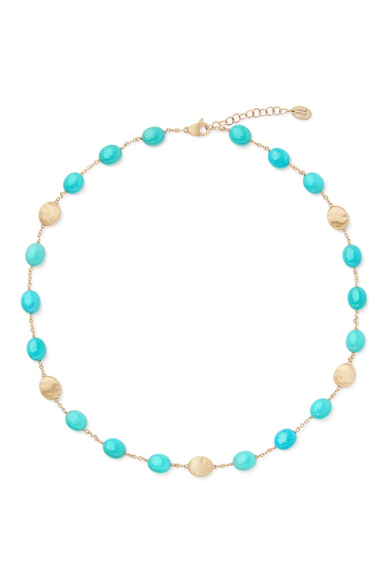 Siviglia Turquoise Necklace, Main, color, 18K YELLOW GOLD