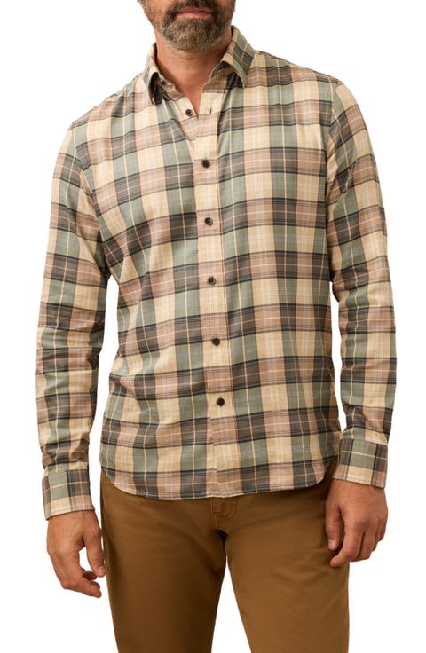The Movement Stretch Cotton Blend Twill Button-Up Shirt