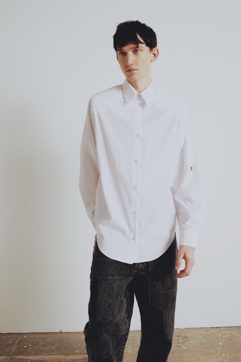 Pure Cotton Your *Itch Padded Shoulder Shirt