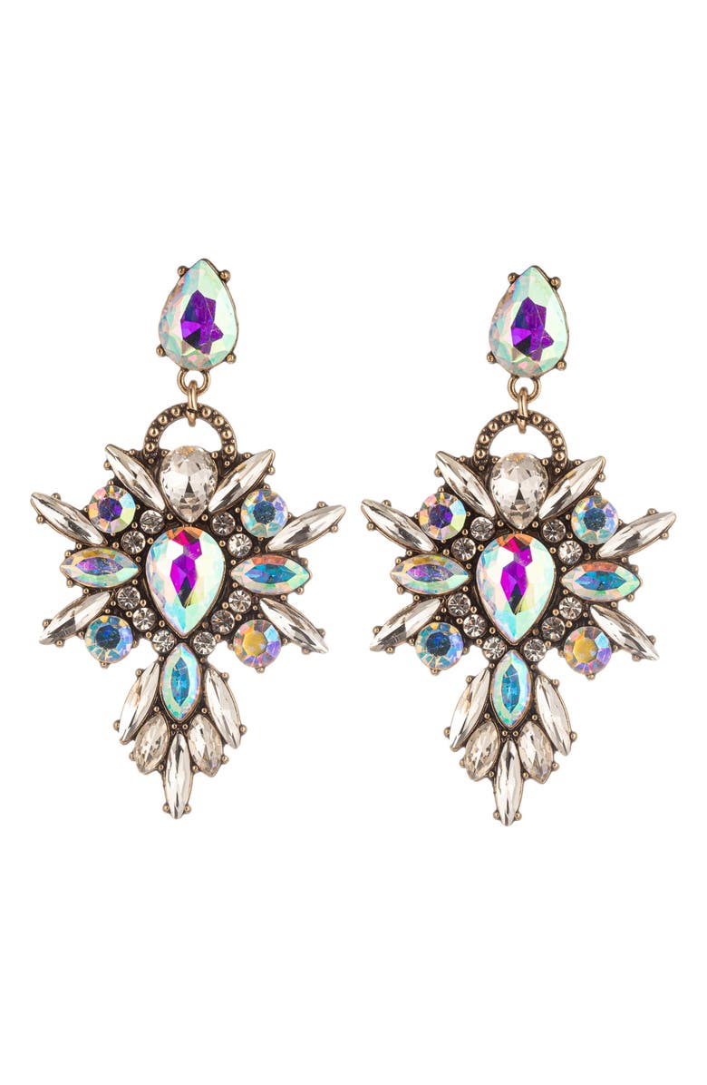 EYE CANDY LOS ANGELES Lexy Statement Drop Earrings, Main, color, Gold