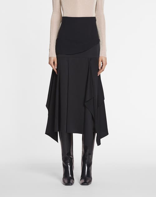 Lanvin Asymmetrical Skirt In Black