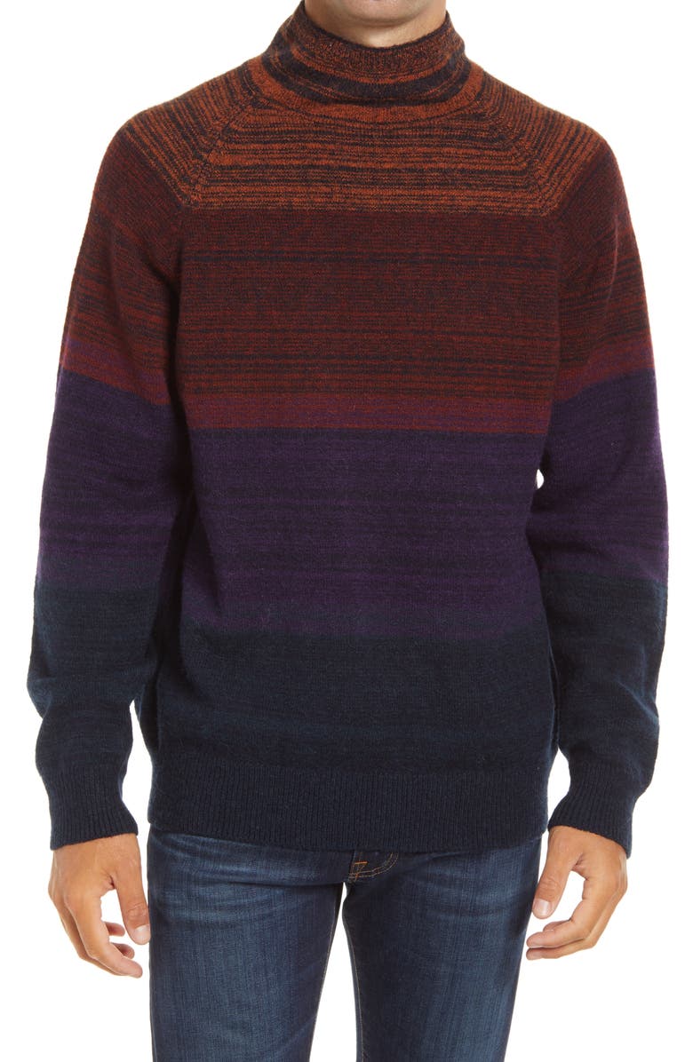 Scotch & Soda Gradient Mock Neck Sweater, Main, color, 