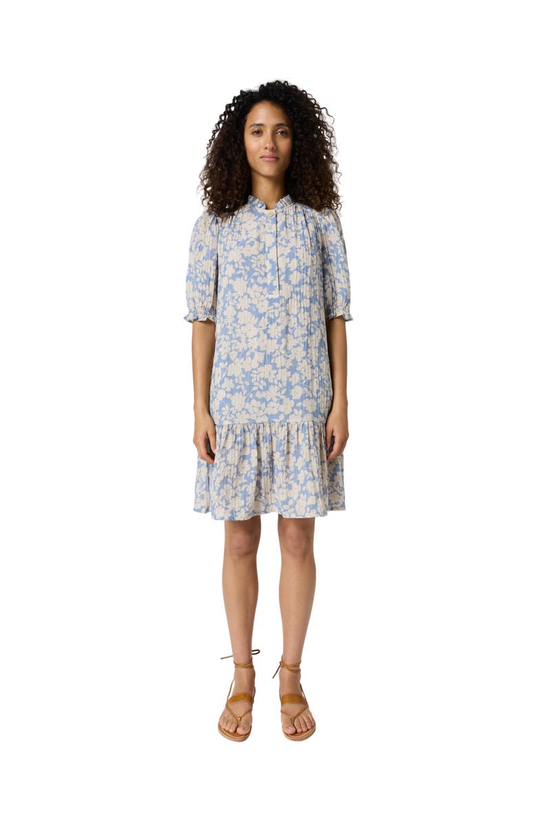 GERARD DAREL Romie Dropped Waist Mini Dress, Main, color, Sky Blue