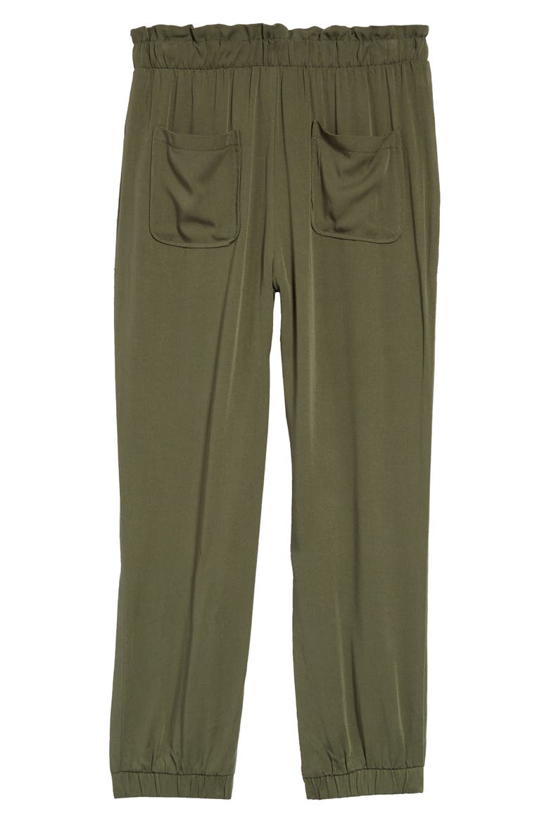 Paperbag Waist Jogger Pants, Alternate, color, OLIVE