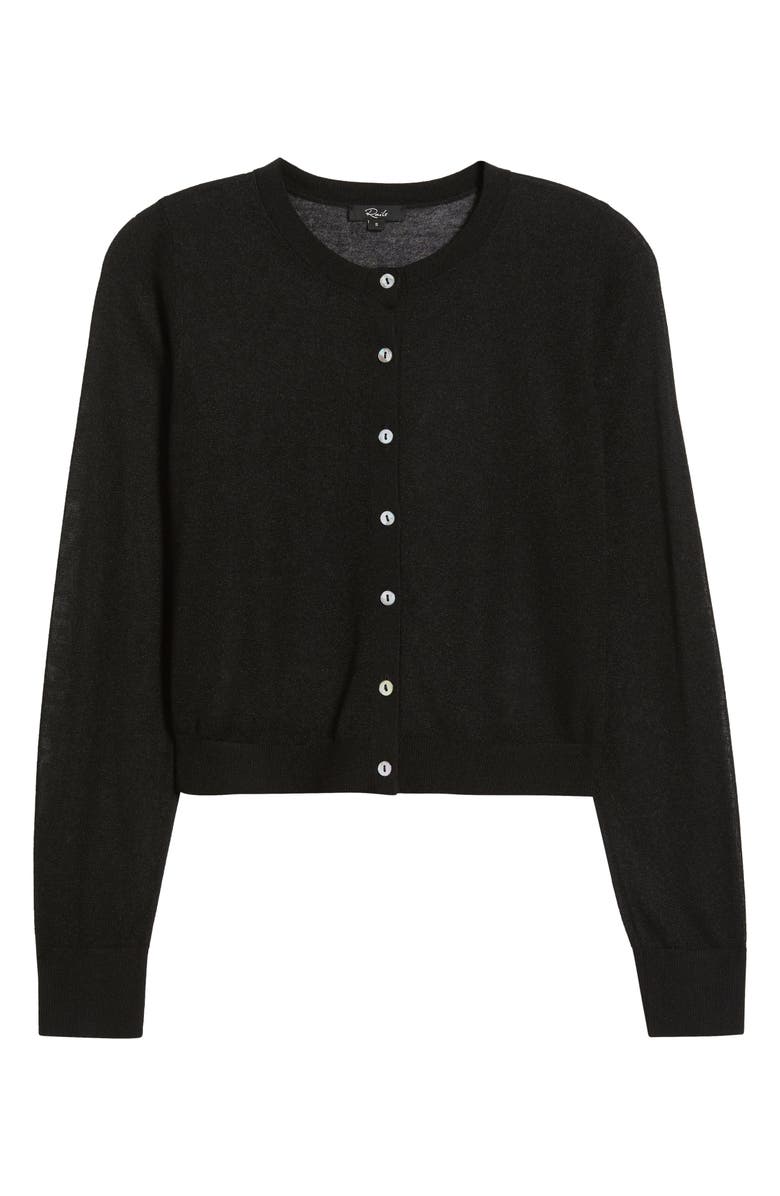 Rails Lakelyn Fine Knit Cardigan, Alternate, color, Black