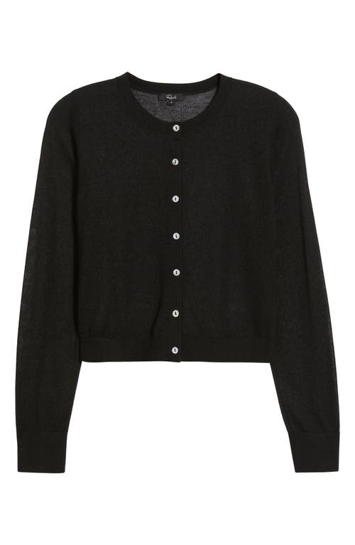 Rails Lakelyn Fine Knit Cardigan In Black