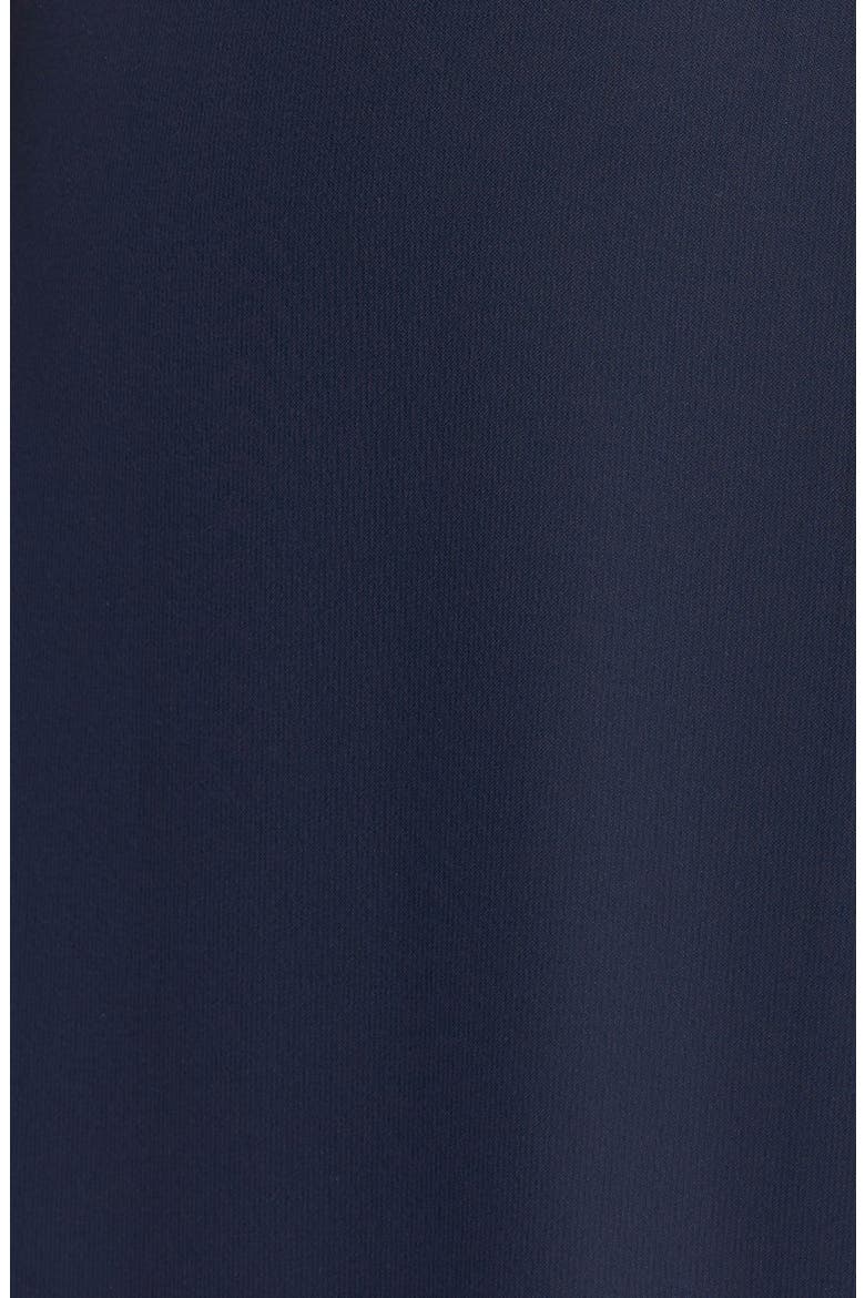 'Jordan' Open Back Chiffon Halter Gown, Alternate, color, NAVY