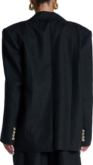 Oversize Linen Blazer
