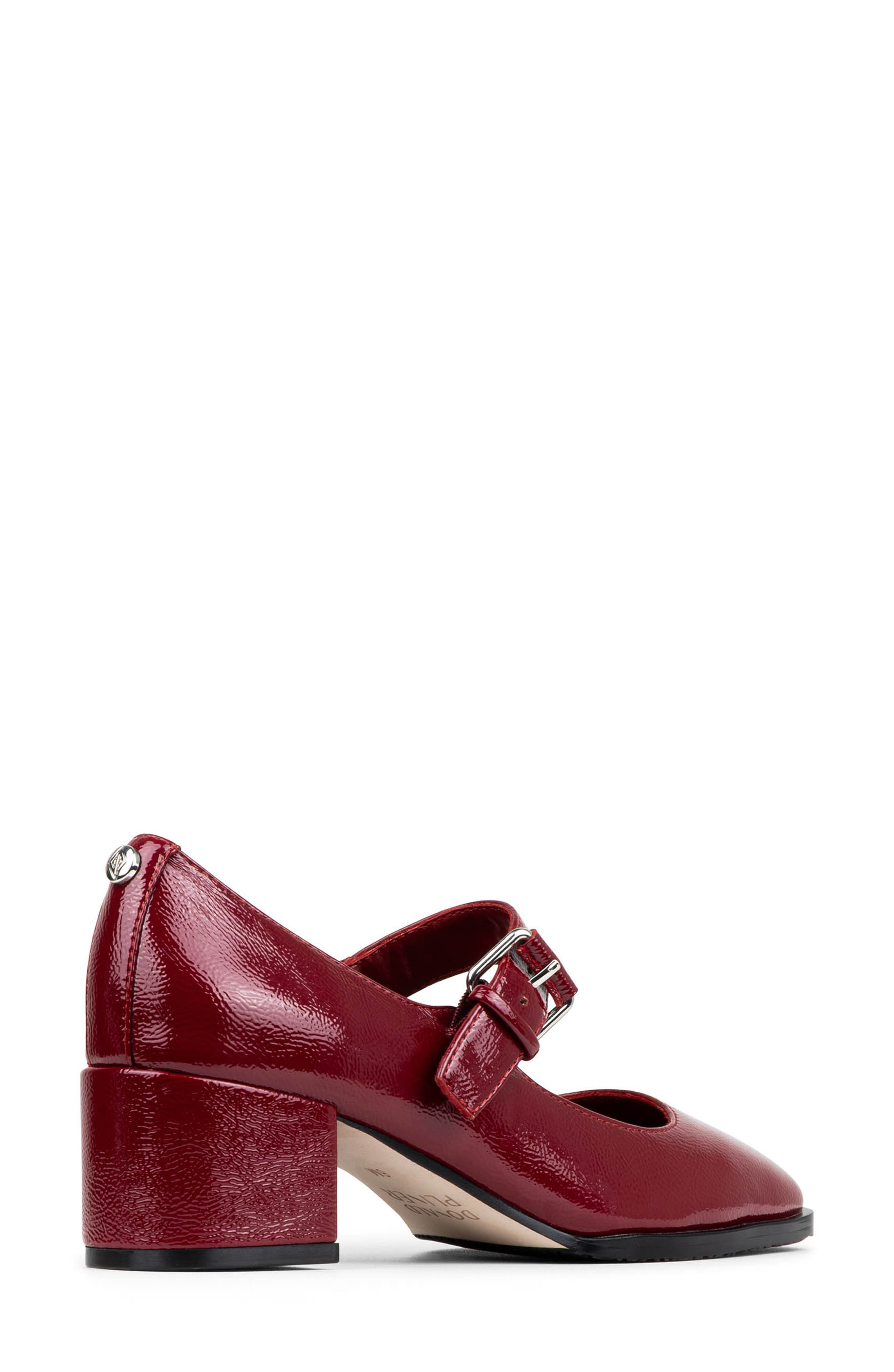 Kiyomi Faux Leather Mary Jane Pump, Alternate, color, CRANBERRY