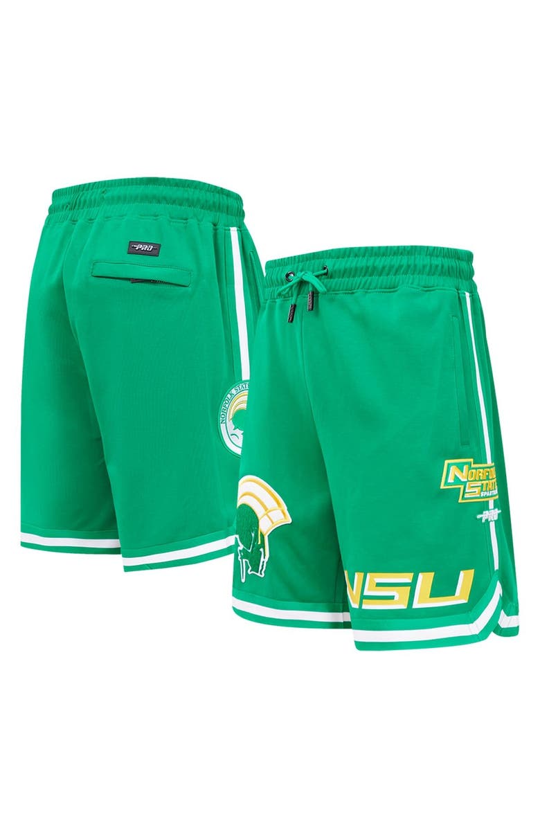 PRO STANDARD Men's Pro Standard Green Norfolk State Spartans University Classic Shorts, Main, color, 