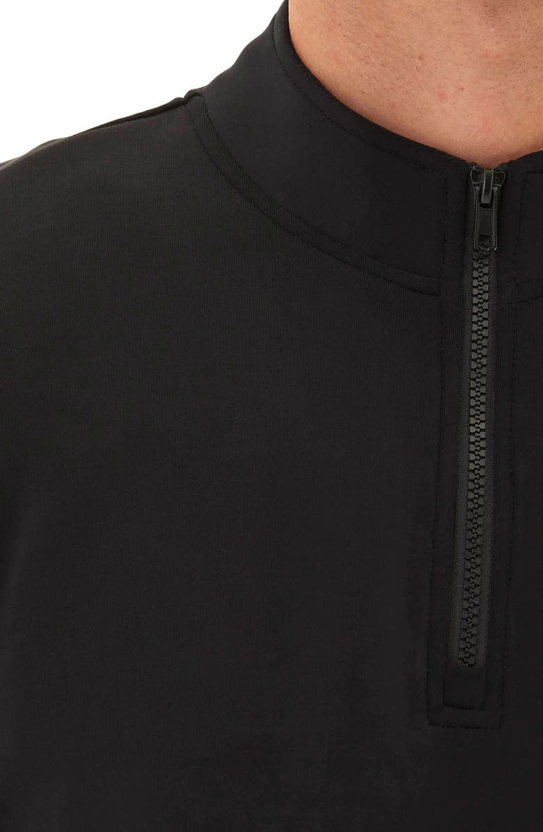 Threads 4 Thought Trevor Peached Half Zip Pullover, Alternate, color, Black