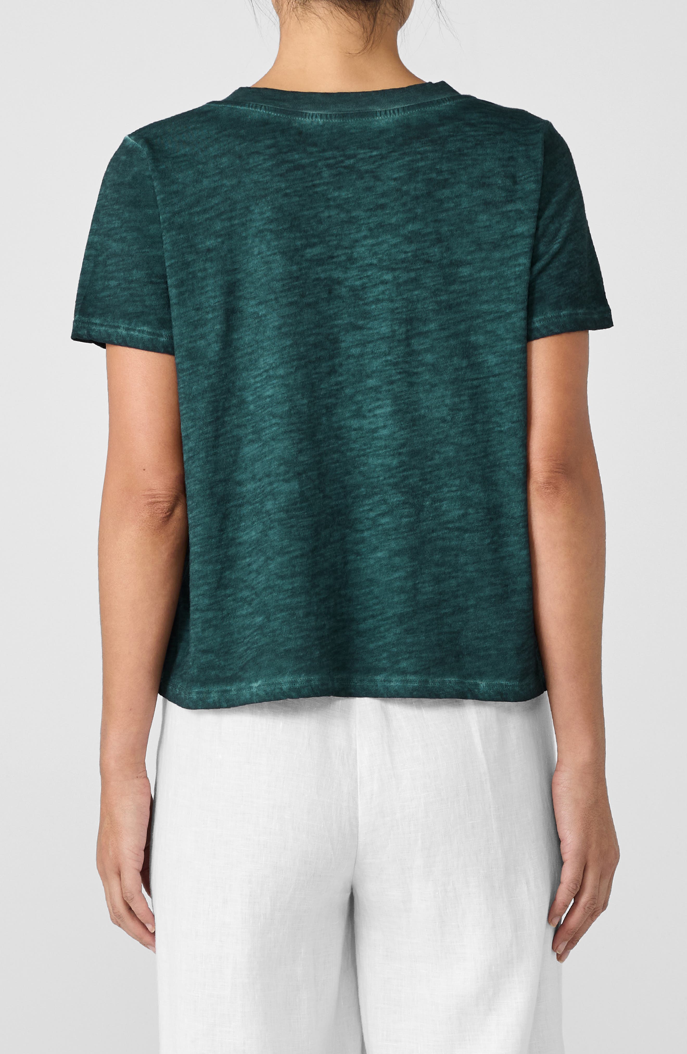 V-Neck Organic Cotton T-Shirt - image 2