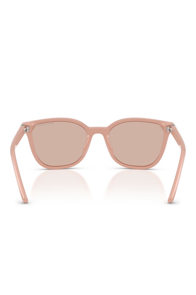 54mm Cat Eye Sunglasses, Alternate, color, SHINY NUDE BEIGE / LIGHT BROWN