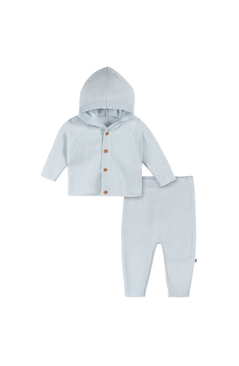 Just Born Blue Sweater Knit 2-Piece Set, Main, color, Blue