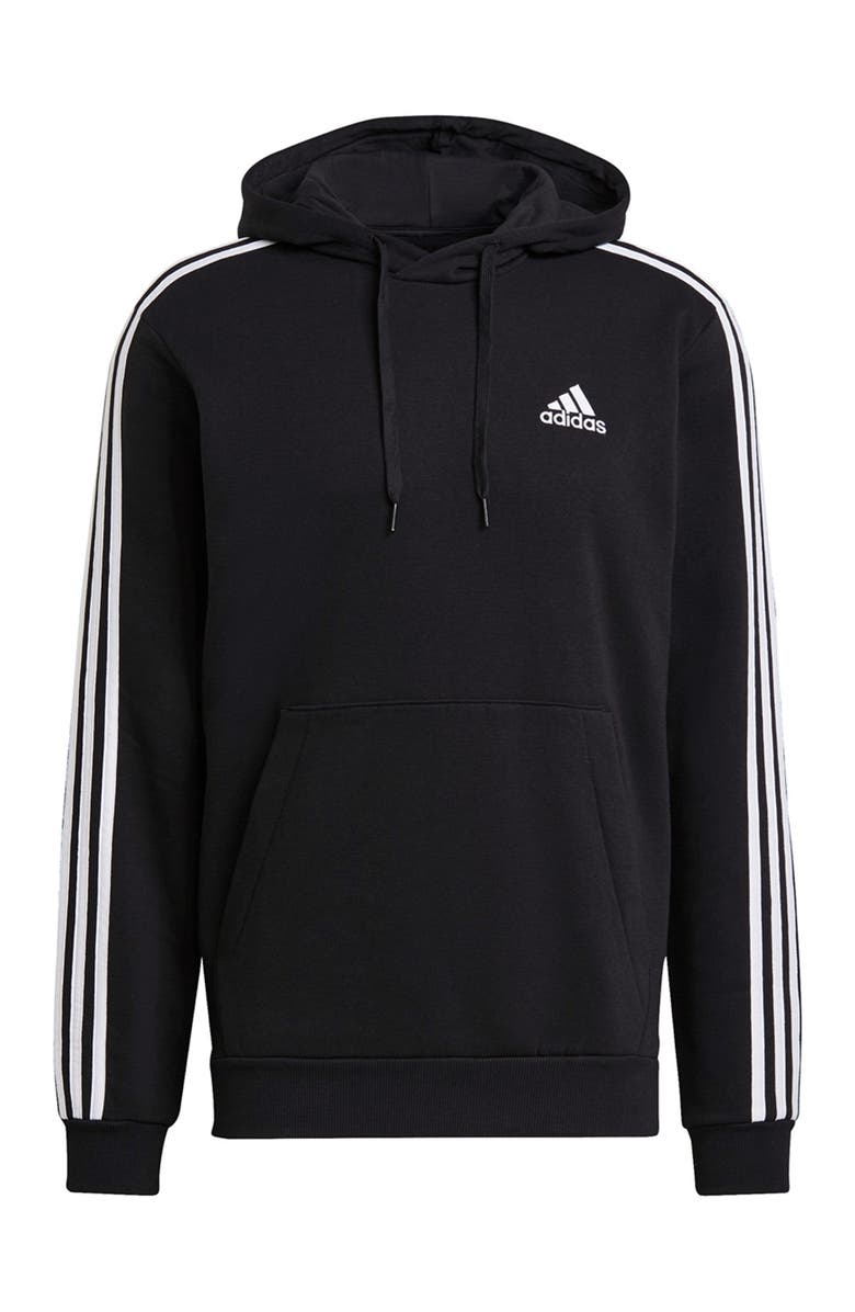 adidas Essential Fleece 3-Stripes Pullover Hoodie, Main, color,