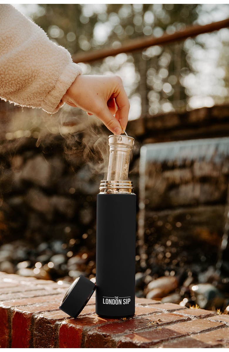 London Sip Infuser Bottle 2-Pack, 16oz, Alternate, color, Black