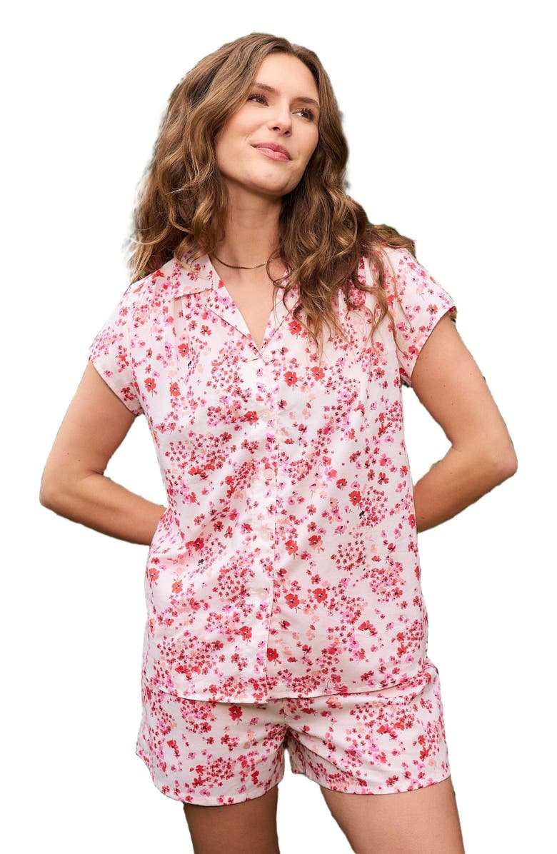 The Cat's Pajamas Voile Short Set, Alternate, color, Petite Rosette