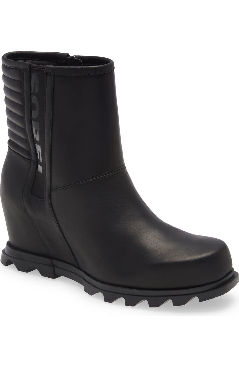 SOREL Joan Of Arctic Wedge III Waterproof Moto Wedge Bootie, Main, color,